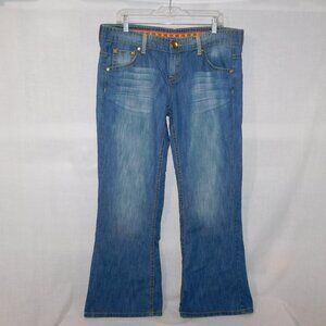 Primark Denim Co Womens 16 Medium Wash  Flared Leg Blue Jeans